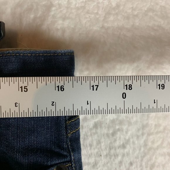 Lands' End Canvas Jeans Women's 31 Blue Denim Stretch Low Rise Straight Leg 7882 - Picture 2 of 8